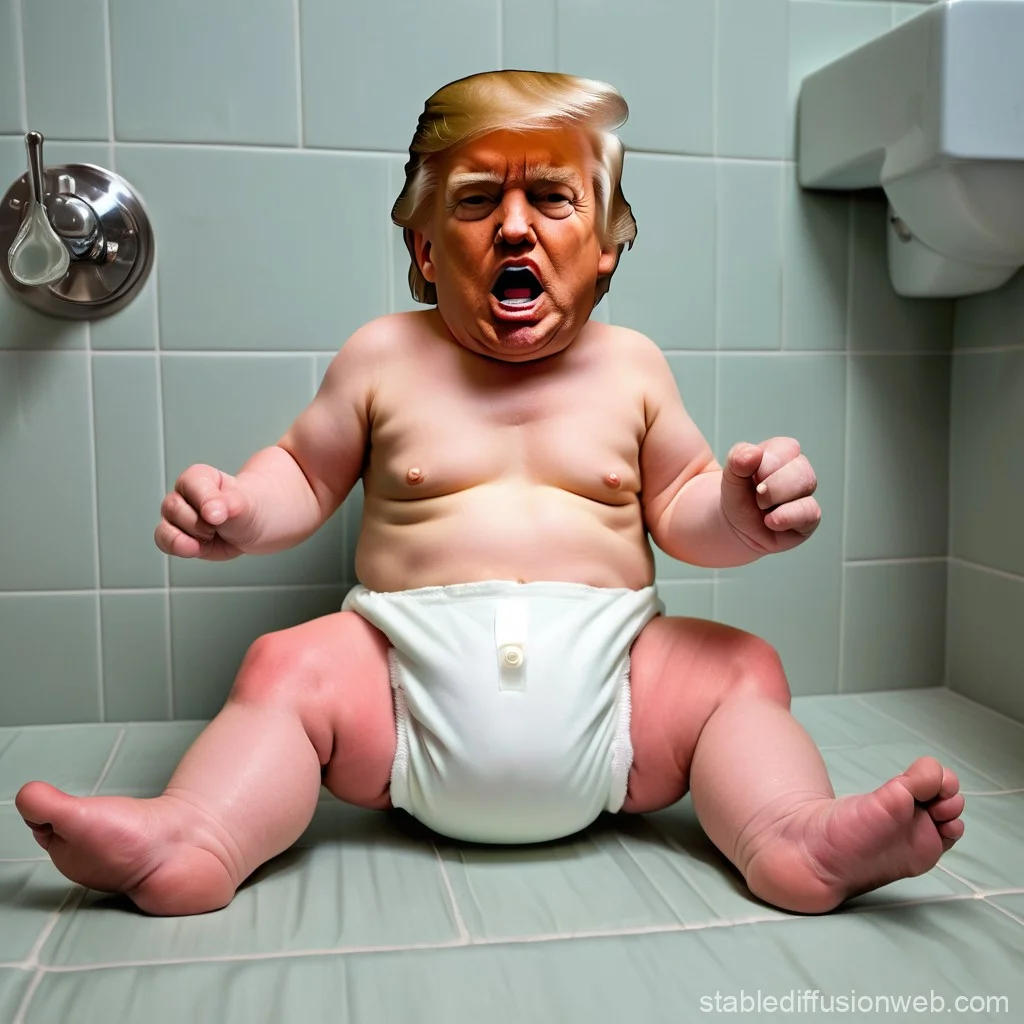 "Full Diaper Stance": Trump Photo Sparks Internet Frenzy and Memes