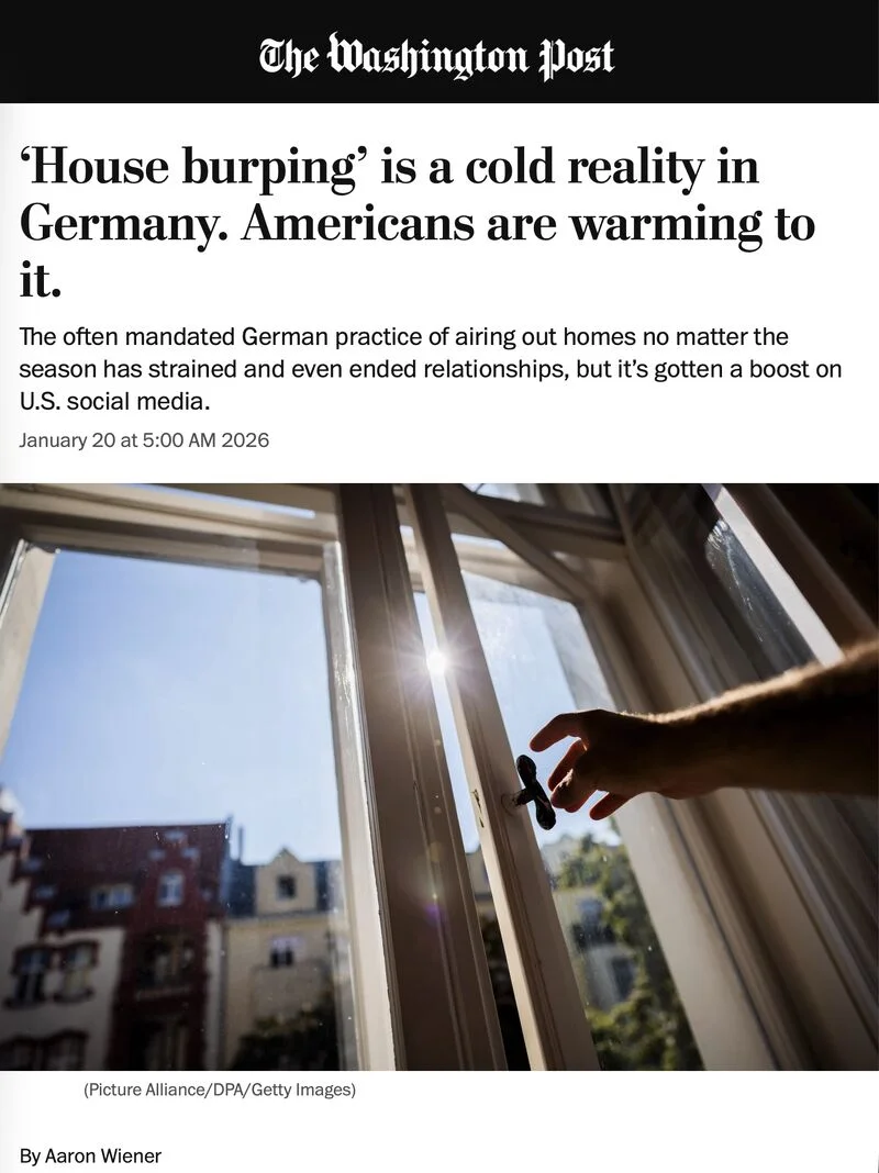 House Burping: The German Ventilation Practice Taking Social Media by Storm