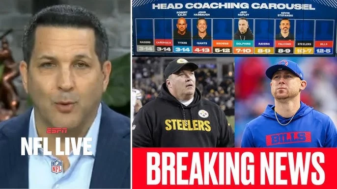 NFL Coaching Carousel: Brady Ascends in Buffalo, McCarthy to Steelers, Daboll Lands in Tennessee