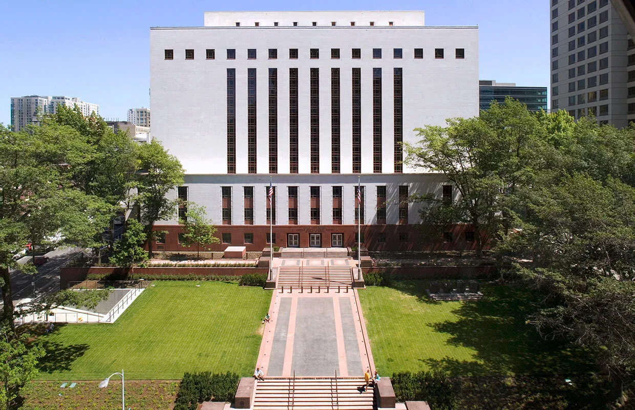 The William Kenzo Nakamura U.S. Courthouse in Seattle, the federal courthouse where Washington's lawsuits against Trump's birthright citizenship orders have been filed