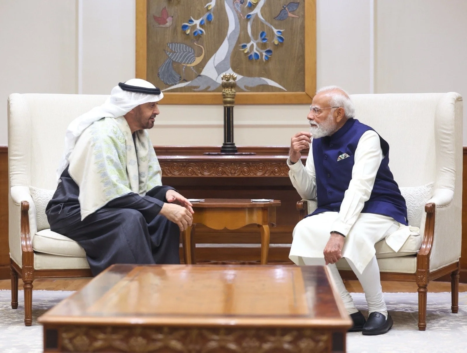 UAE President MBZ Visits India, Signs Deals on Energy and Space