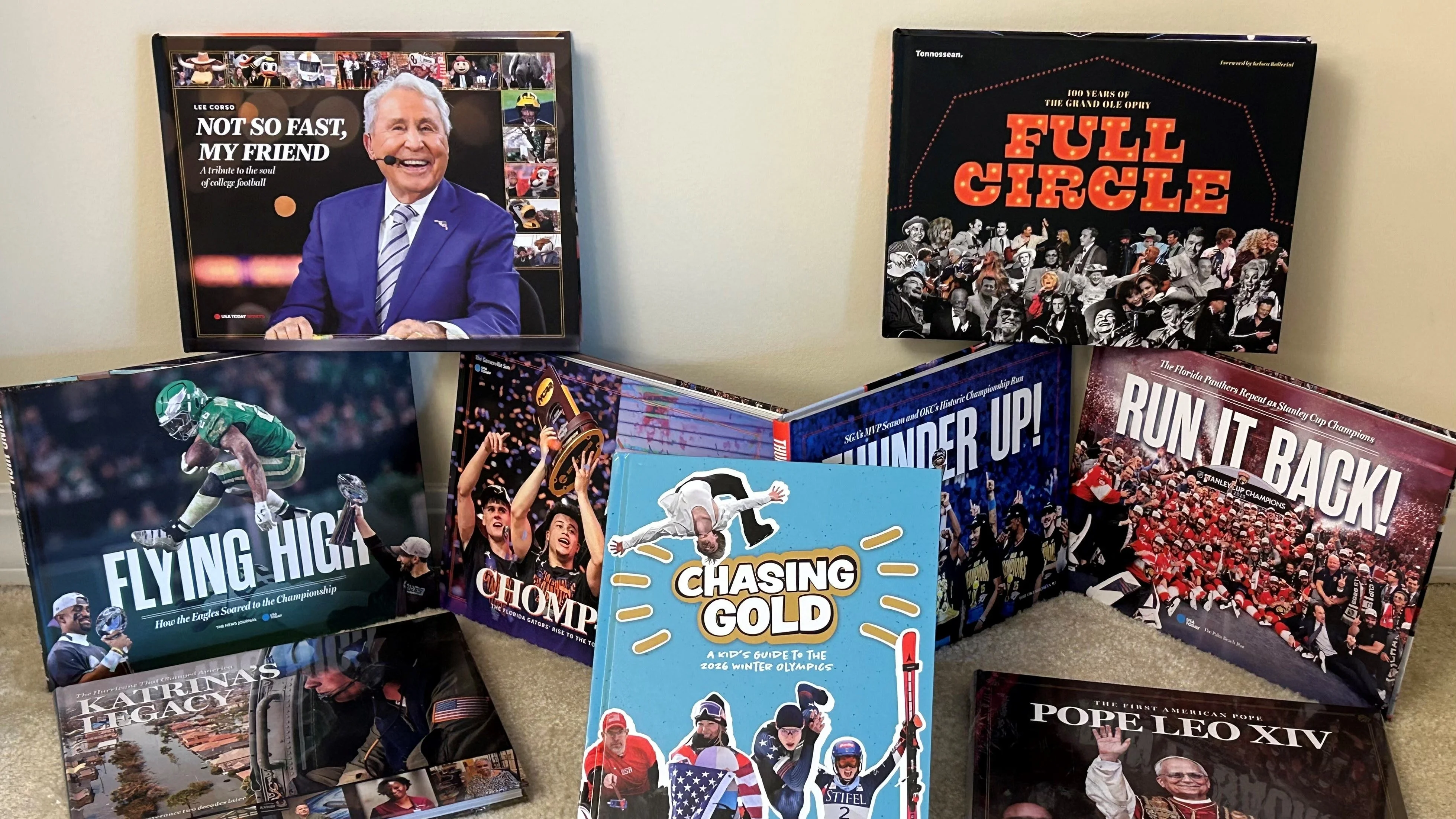 USA TODAY's Latest Book Collection Spans Sports, Entertainment, and History, Alongside Collegiate Innovation
